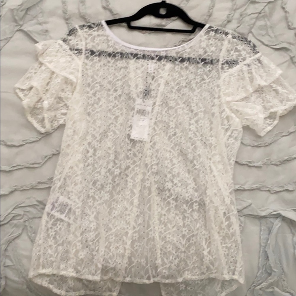 Lace BCBG top